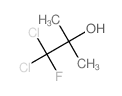 1,1-dichloro-1-fluoro-2-methyl-propan-2-ol结构式