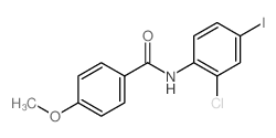 N-(2-Chloro-4-iodophenyl)-4-methoxybenzamide结构式