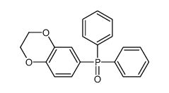 6-diphenylphosphoryl-2,3-dihydro-1,4-benzodioxine Structure