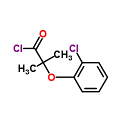 2-(2-Chlorophenoxy)-2-methylpropanoyl chloride结构式