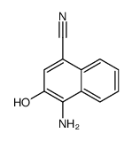 4-amino-3-hydroxynaphthalene-1-carbonitrile结构式