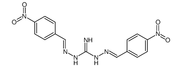 1,2-bis[(4-nitrophenyl)methylideneamino]guanidine Structure