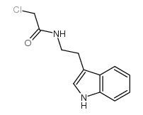 N-(2-(1H-吲哚-3-基)乙基)-2-氯乙酰胺结构式