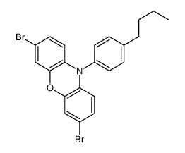 3,7-dibromo-10-(4-butylphenyl)phenoxazine Structure