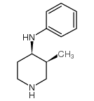 (3S,4r)-3-甲基-4-n-苯氨基哌啶结构式