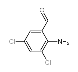 2-氨基-3,5-二氯苯甲醛结构式