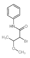 2-bromo-3-methoxy-N-phenyl-butanamide Structure