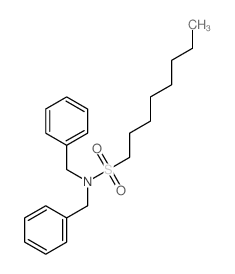 N,N-dibenzyloctane-1-sulfonamide结构式