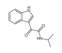 2-(1H-indol-3-yl)-N-isopropyl-2-oxoacetamide结构式