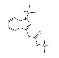 1-Trimethylsilyl-1H-indole-3-acetic acid trimethylsilyl ester structure