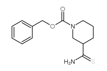 1-Cbz-3-哌啶甲硫酰胺结构式