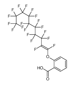 2-(1,2,3,3,4,4,5,5,6,6,7,7,8,8,9,9,10,10,10-nonadecafluorodec-1-enoxy)benzoic acid Structure