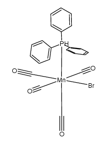 {(PPh3)manganese(carbonyl)4 bromide} Structure