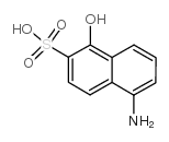 5-氨基-1-羟基-2-萘磺酸结构式