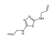 N,N'-diallyl-[1,3,4]thiadiazole-2,5-diamine结构式