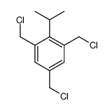1,3,5-tris(chloromethyl)-2-propan-2-ylbenzene结构式