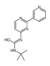 1-tert-butyl-3-(2-pyridin-3-ylpyrimidin-4-yl)urea结构式