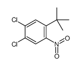 1,2-Dichloro-4-(1,1-dimethylethyl)-5-nitrobenzene结构式