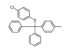1-chloro-4-[(4-methylphenyl)-diphenylmethyl]sulfanylbenzene结构式
