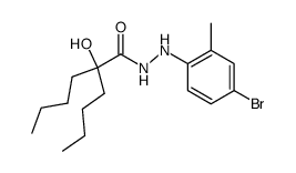 2-Butyl-2-hydroxy-hexanoic acid N'-(4-bromo-2-methyl-phenyl)-hydrazide Structure