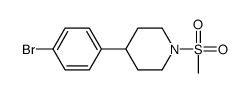 4-(4-溴苯基)-1-(甲基磺酰基)哌啶结构式
