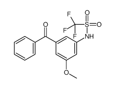 N-(3-benzoyl-5-methoxyphenyl)-1,1,1-trifluoromethanesulfonamide结构式