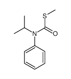 S-methyl N-phenyl-N-propan-2-ylcarbamothioate结构式