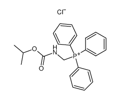 (Isopropoxycarbonylamino-methyl)-triphenyl-phosphonium; chloride Structure