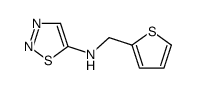 N-(thiophen-2-ylmethyl)thiadiazol-5-amine Structure