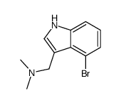 1-(4-Bromo-1H-indol-3-yl)-N,N-dimethylmethanamine Structure