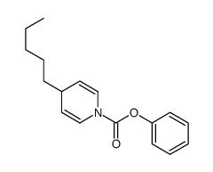 phenyl 4-pentyl-4H-pyridine-1-carboxylate结构式