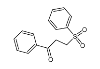 3-benzenesulfonyl-1-phenylpropan-1-one结构式