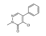 4-chloro-2-methyl-5-phenylpyridazin-3-one结构式