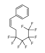 4,4,5,5,6,6,7,7,7-nonafluorohept-1-enylbenzene Structure