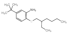 3-叔丁基-6-[(2-乙基己基)硫基]苯胺结构式