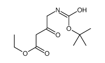 4-(叔丁氧基羰基氨基)-3-氧代丁酸乙酯结构式