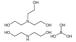 2-[bis(2-hydroxyethyl)amino]ethanol,boric acid,2-(2-hydroxyethylamino)ethanol Structure