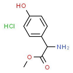 2-氨基-2-(4-羟基苯基)乙酸甲酯盐酸盐结构式