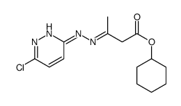 cyclohexyl (3E)-3-[(6-chloropyridazin-3-yl)hydrazinylidene]butanoate结构式