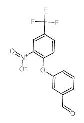 3-[2-硝基-4-(三氟甲基)苯氧基]苯甲醛结构式