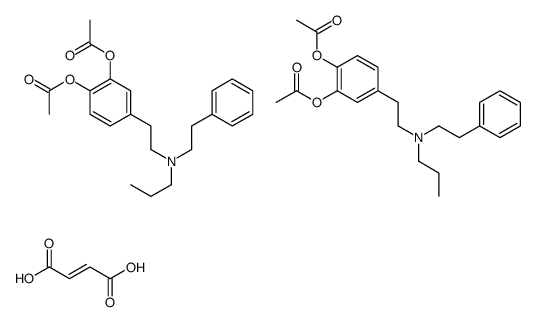 [2-acetyloxy-4-[2-[2-phenylethyl(propyl)amino]ethyl]phenyl] acetate,(E)-but-2-enedioic acid结构式