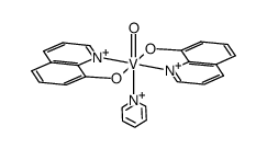 bis(8-quinolinato)oxovanadium(IV)(pyridine) Structure