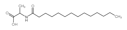 N-Tetradecanoyl-L-alanine Structure