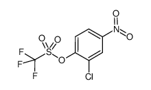 2-chloro-4-nitrophenyl trifluoromethanesulfonate结构式
