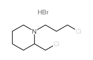 Piperidine, 2-(chloromethyl)-1-(3-chloropropyl)-, hydrobromide, (.+-.) Structure