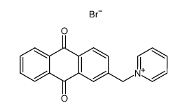 1-(9,10-dioxo-9,10-dihydro-[2]anthrylmethyl)-pyridinium, bromide Structure