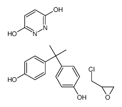 2-(chloromethyl)oxirane,1,2-dihydropyridazine-3,6-dione,4-[2-(4-hydroxyphenyl)propan-2-yl]phenol结构式