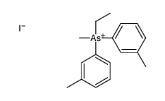 ethyl-methyl-bis(3-methylphenyl)arsanium,iodide Structure