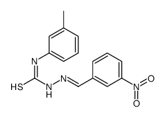 3-nitrobenzaldehyde N-(3-methylphenyl)thiosemicarbazone Structure