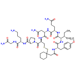 (d(CH2)51,Tyr(Me)2,Orn8)-Oxytocin trifluoroacetate salt Structure